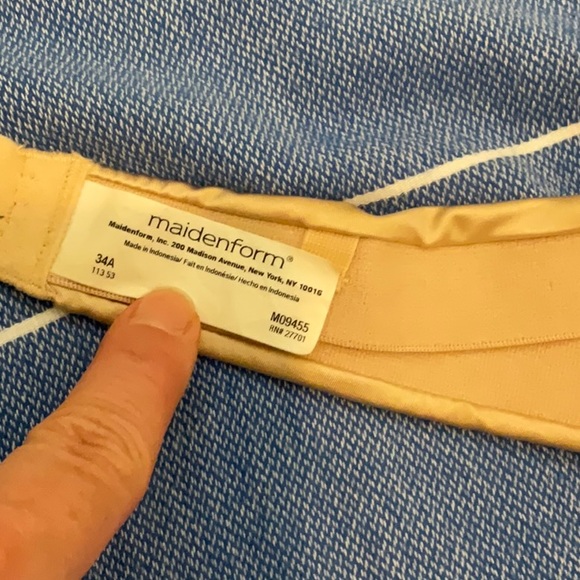 Maidenform Strapless Nude Push Up Bra - Picture 3 of 3